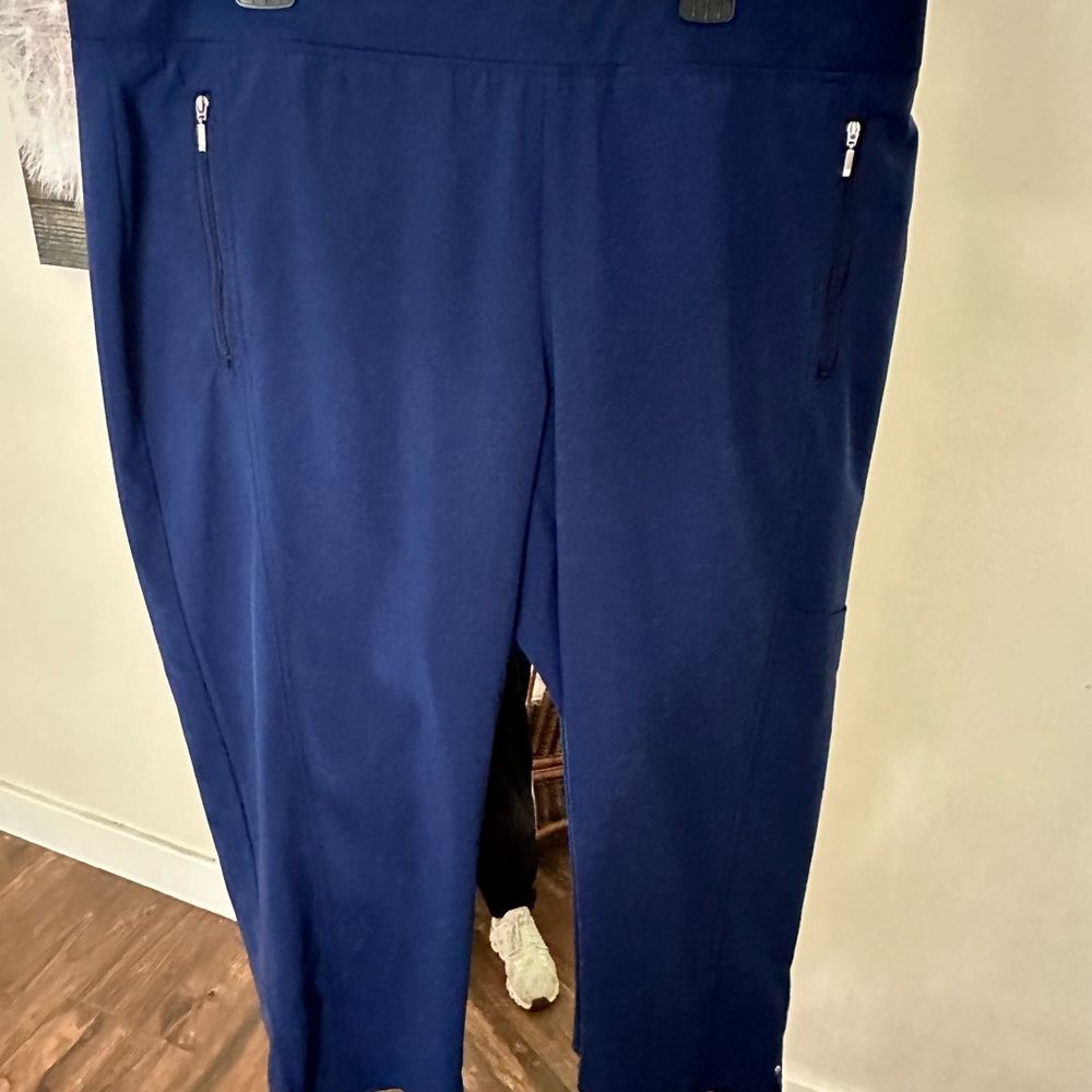 Zenergy by Chicos dark royal blue cropped pant XL